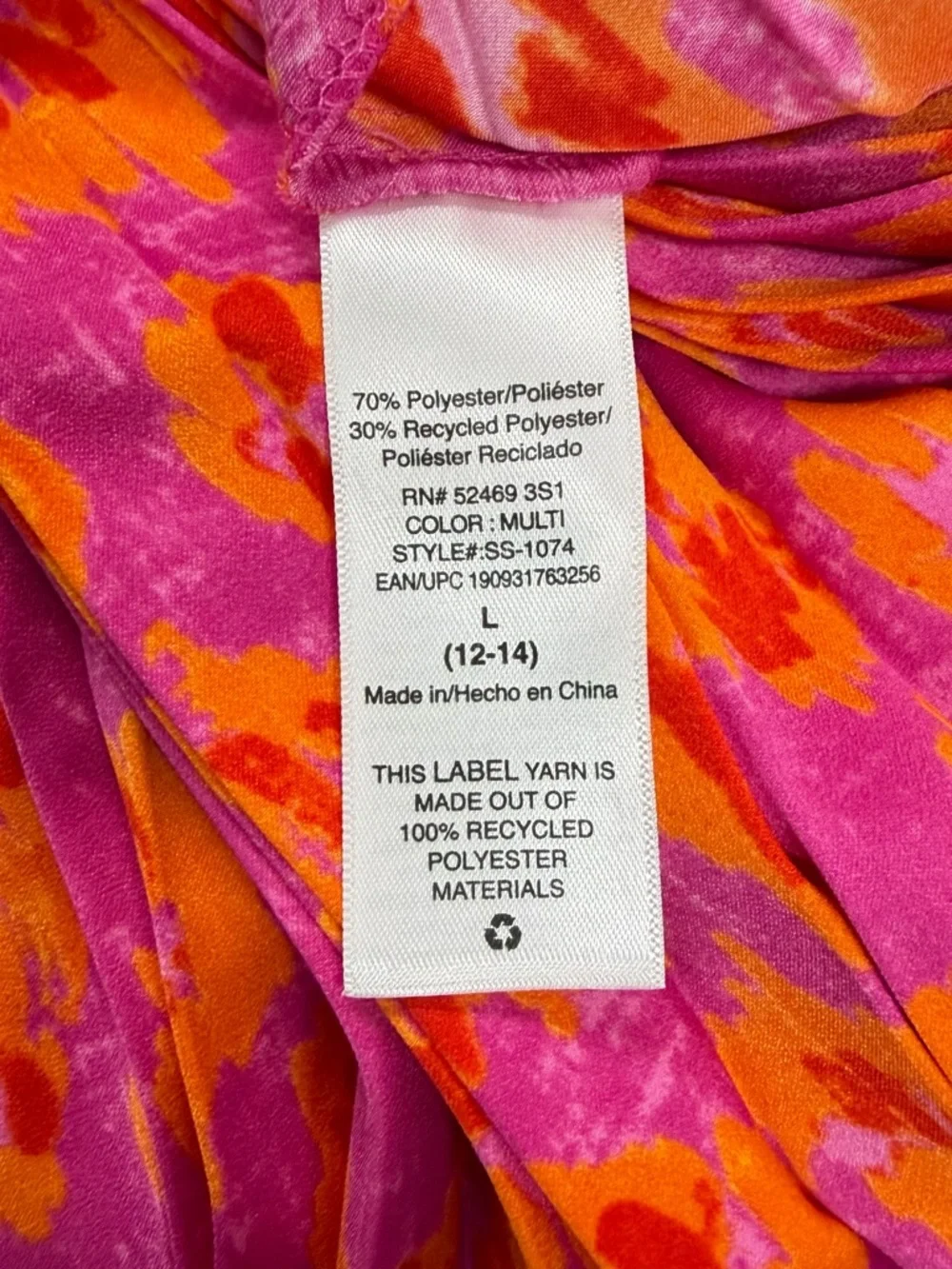 Scoop Floral Midi Dress Pleated Tie Spring Summer Romantic Dress Size 12-14 - Picture 6 of 8